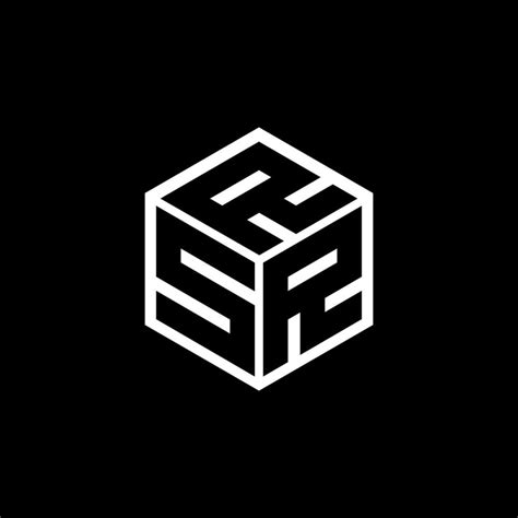 Srr Letter Logo Design With Black Background In Illustrator Vector