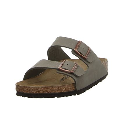 Birkenstock Herren Pantolette Arizona Bs In Grau Sale Schuhfachmann