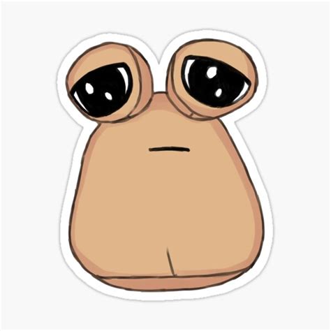 Neglected Pou Sticker For Sale By Bappobaps Redbubble