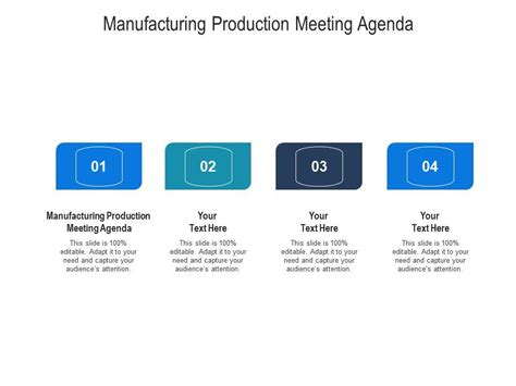 Manufacturing Production Meeting Agenda Ppt Powerpoint Presentation