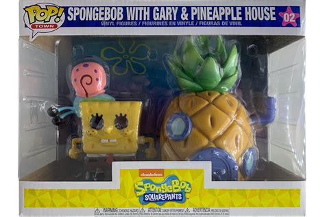 Funko Pop Town Spongebob With Gary And Pinapple House Figure 02 Gb