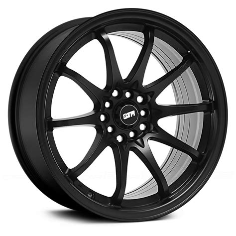 STR RACING STR518 Wheels Matte Black Rims