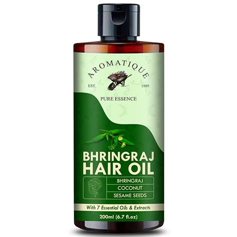 Buy Aromatique Bhringraj Hair Oil For Hair Growth Anti Hair Fall Anti Dandruff Cooling Scalp