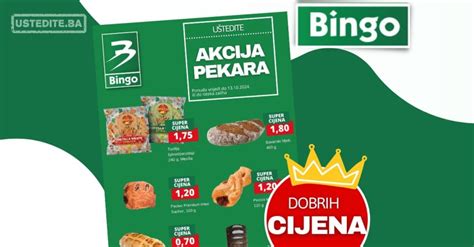 Bingo Akcija Pekara Sni Enje Do Ustedite Ba