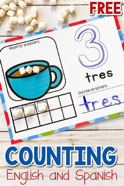 Free Printable Hot Chocolate Counting Mats For