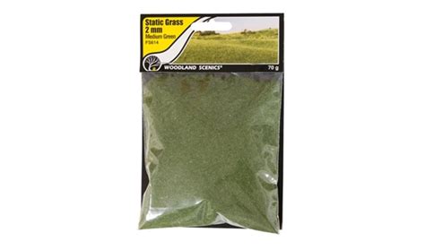 Woodland Scenics - Woodland Scenics: Static Grass- Medium Green 2mm (70g) #WS614 WSCFS614 ...