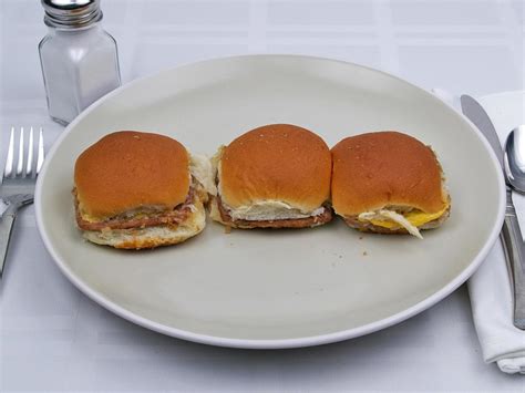 Calories In 3 Sliders Of Sliders Hamburgers