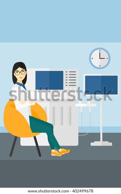 Female Ultrasound Specialist Stock Vector Royalty Free 402499678