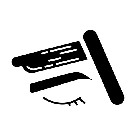 Brow Waxing Glyph Icon Female Facial Hair Removal Procedure Depilation With Natural Soft Hot