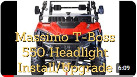 Massimo T Boss 550 Head Light Upgrade YouTube