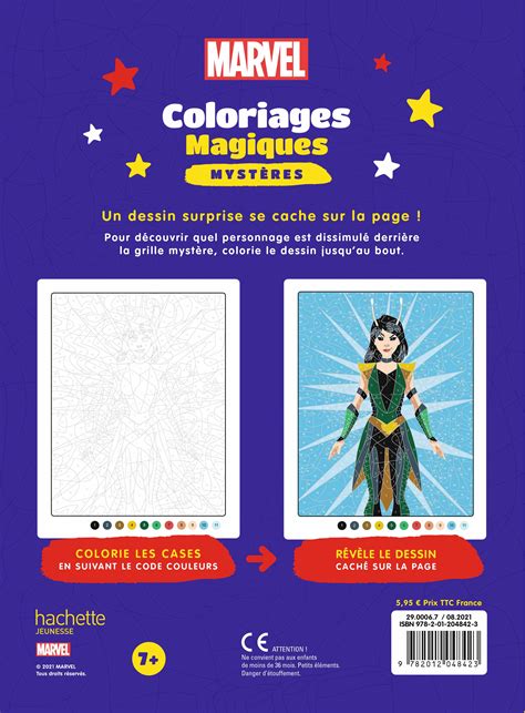 Marvel Coloriages Magiques Myst Res Hachette Fr