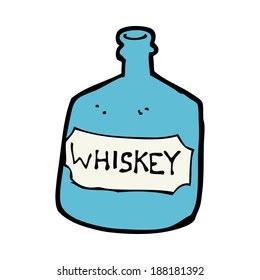 Cartoon Old Whiskey Bottle Stock Illustration 188181392 Shutterstock