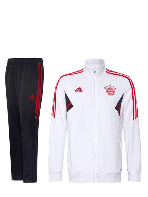 Kids Teamline Tracksuit White Official Fc Bayern Munich Store