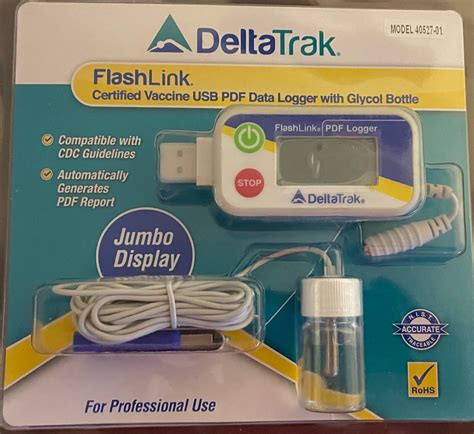 Купить Ибей | DeltaTrak Flashlink Model 40527-01 Vaccine Temperature ...
