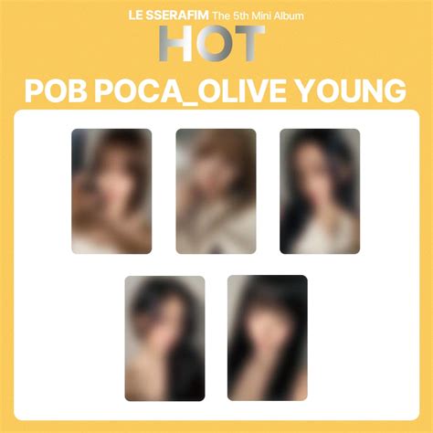 套裝 LE SSERAFIM 第 張迷你專輯 HOT OLIVE YOUNG 特典照片卡 蝦皮購物