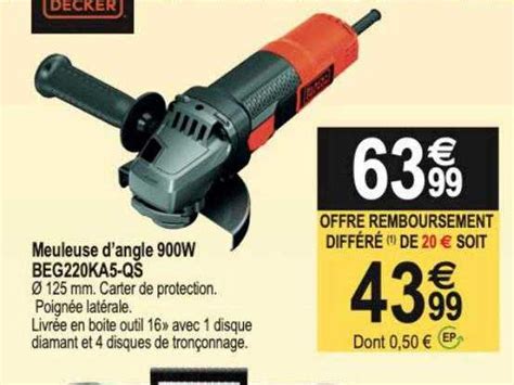 Promo Meuleuse D Angle W Beg Ka Qs Black Decker Chez Trid Me