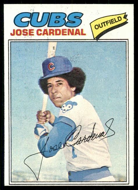1977 Topps 610 Jose Cardenal For Sale Online Ebay