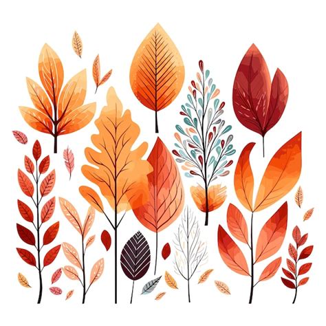 Premium Vector | Illustration of autumn leaves