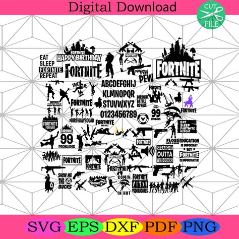 Fortnite Bundle Svg Fortnite Svg Battle Royale Svg Floss Svg