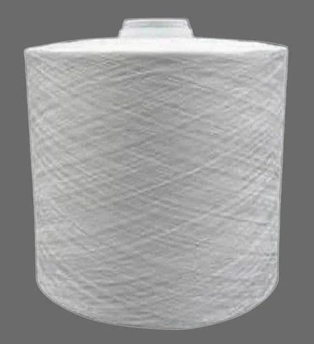 Plain White Polyester Yarn Count 30 130 At Rs 110 Kg In Surat ID