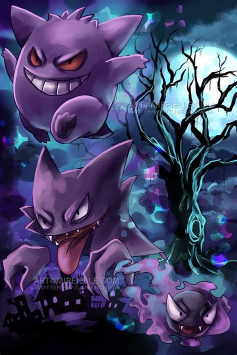 Pin By Karen On Pokémon Ghost Pokemon Gengar Pokemon Pokemon Art