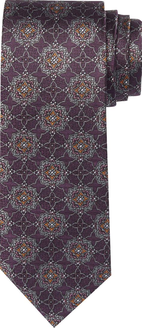 Jos A Bank Reserve Collection Star Medallion Tie In Purple For Men Lyst