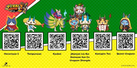 Qr Codes For Dream Medal Coins In Yo Kai Watch Off