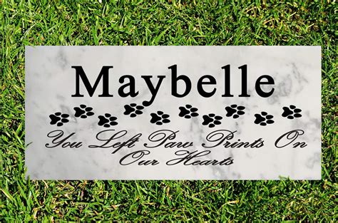 Buy Broad Bay Cat Memorial Stone Marker Plaque Personalized Garden Gift