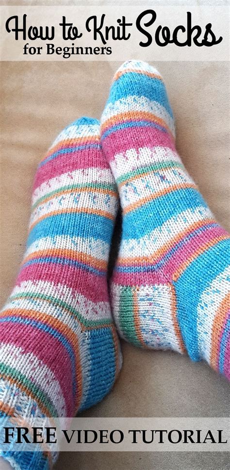 Basic Beginner Tutorial On How To Knit Your First Pair Of Socks Detailed Videos Knit Socks