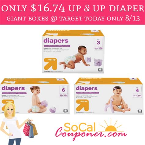 Only Up Up Giant Diaper Boxes Target Today Only Deal Hunting Babe