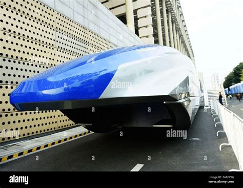 The 600kmh High Speed Maglev Train By Crrc Is On Display During An