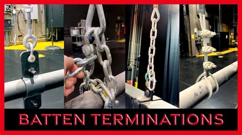 Common Batten Termination Methods For Theatrical Rigging Youtube