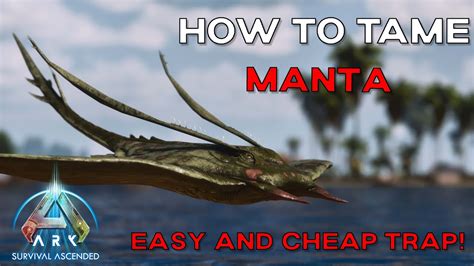 ARK Survival Ascended How To Tame A MANTA BEST OCEAN LOOT CRATE