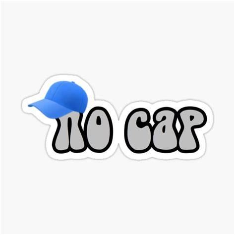 No Cap Sticker For Sale By Natsiragusa Redbubble