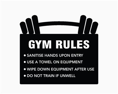 Gym Rules Sign Get Signs
