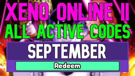 All New September 2022 Codes For Xeno Online II ROBLOX WORKING Xeno