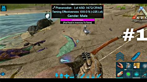 Taming Pteranodon ARK SURVIVAL EVOLVED YouTube