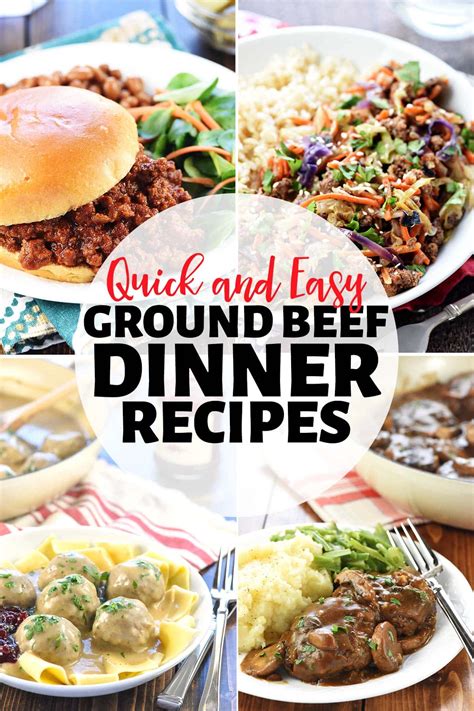 ground beef dinner ideas easy