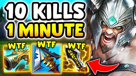 How I Got Kills In Under A Minute With Lethality Tryndamere One