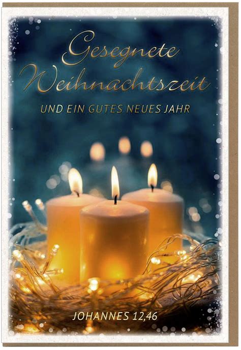 Faltkarte Gesegnete Weihnachten