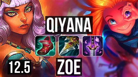 Qiyana Vs Zoe Mid Rank Qiyana Solo Kills Winrate