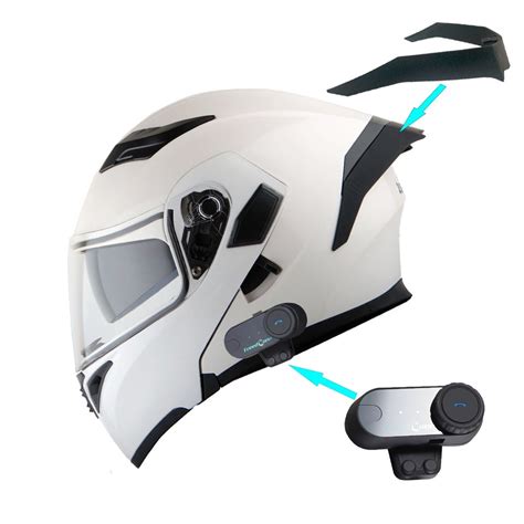 1storm Motorcycle Modular Full Face Flip Up Dual Visor Helmet Spoiler Motorcycle Bluetooth