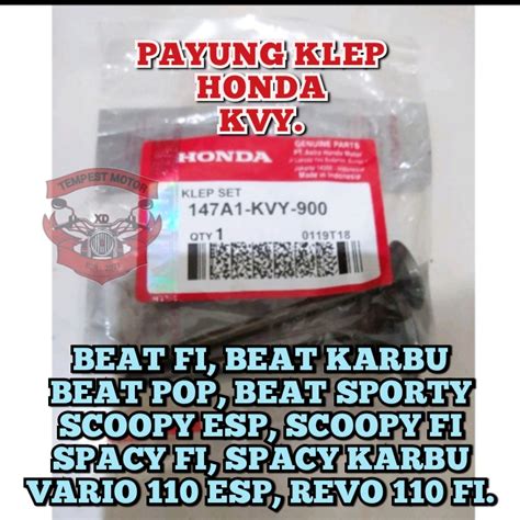 Jual PAYUNG KLEP SET BEAT KARBU KLEP BEAT FI HONDA KVY ORIGINAL HONDA