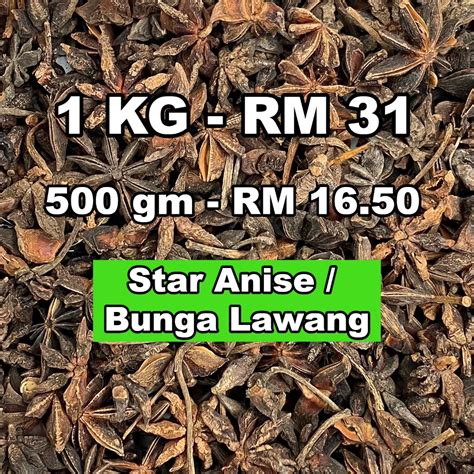 Star Anise Bunga Lawang 八角 500g 1kg Shopee Malaysia