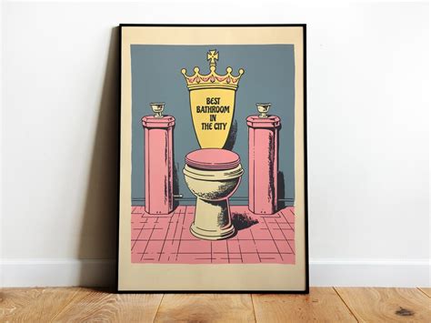 Funny Bathroom Print Bathroom Wall Art Best Bathroom in the - Etsy