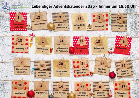 Lebendiger Adventskalender Trinitatis Kirchengemeinde An Der Erft