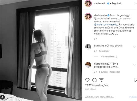 Sheila Mello Surge De Lingerie Faz Caras E Bocas E Empina O Bumbum Em