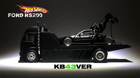 MAKING A TRIBUTE HOT WHEELS KEN BLOCK FORD RS200 AERO LIFT TRANSPORTER YouTube