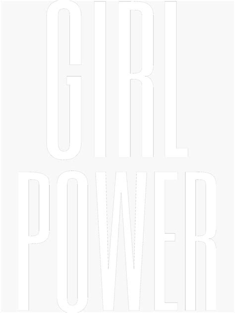 Girl Power Sticker For Sale By Shafaq Graphics Redbubble