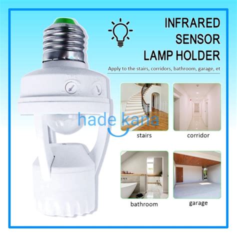 Jual Fitting Lampu Plafon Saklar Otomatis Infrared Motion Sensor Gerak